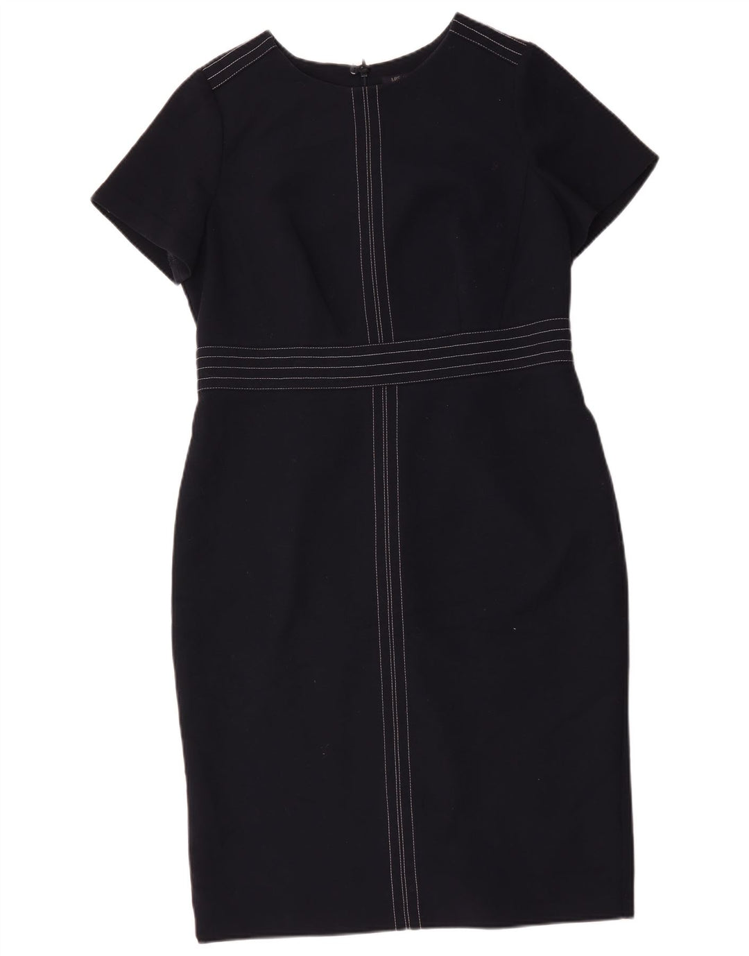 Rochie teacă pentru femei Marks & Spencer UK 16 mare poliester bleumarin