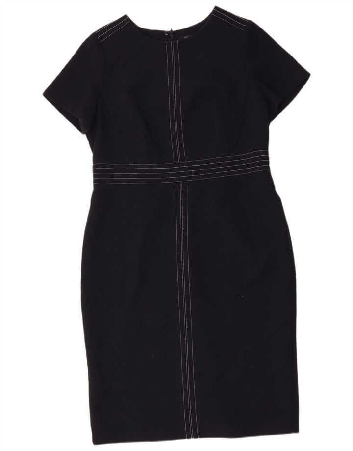 Rochie teacă pentru femei Marks & Spencer UK 16 mare poliester bleumarin