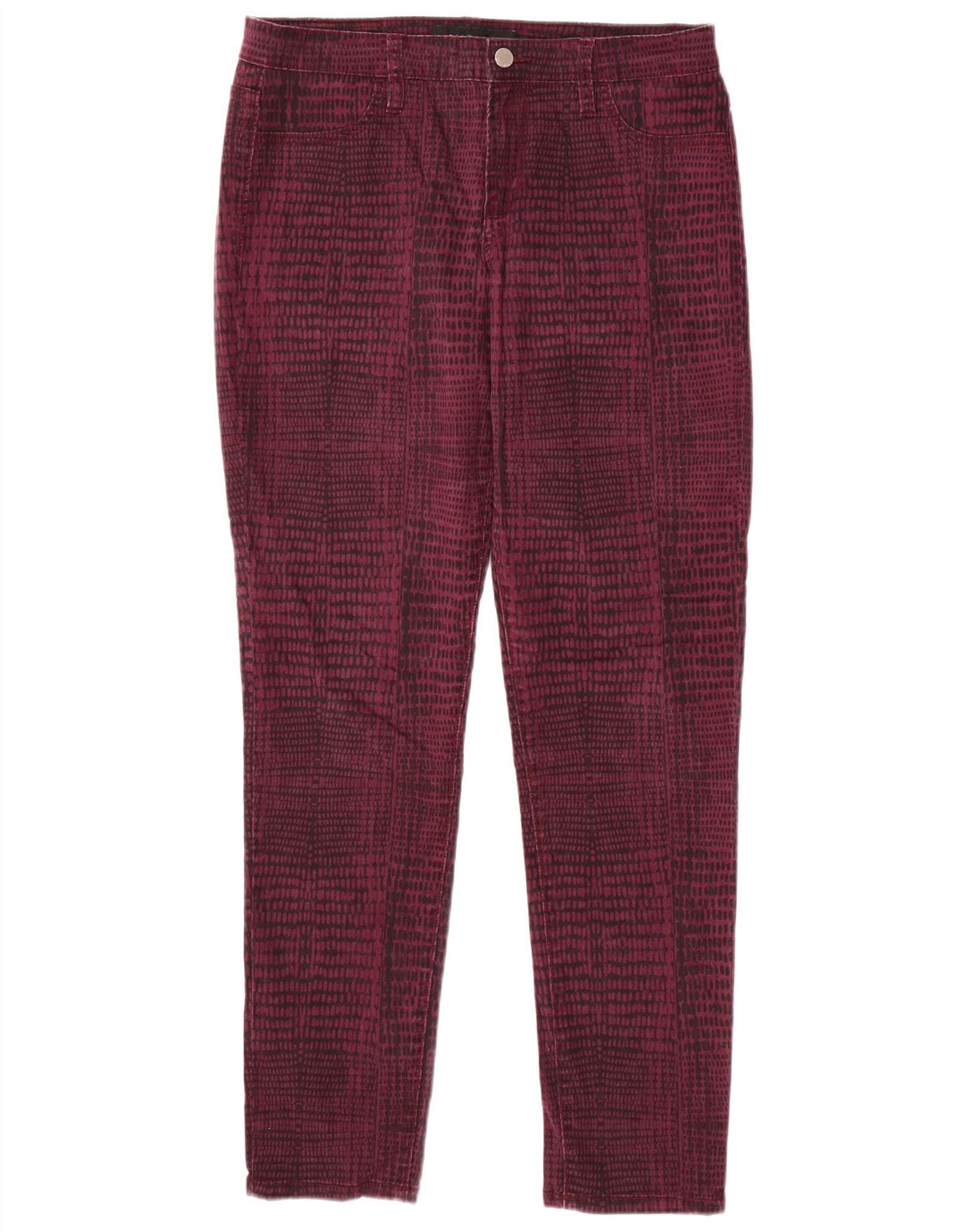 Pantaloni casual pentru femei CALVIN KLEIN US 12 Large W32 L31 Burgundy