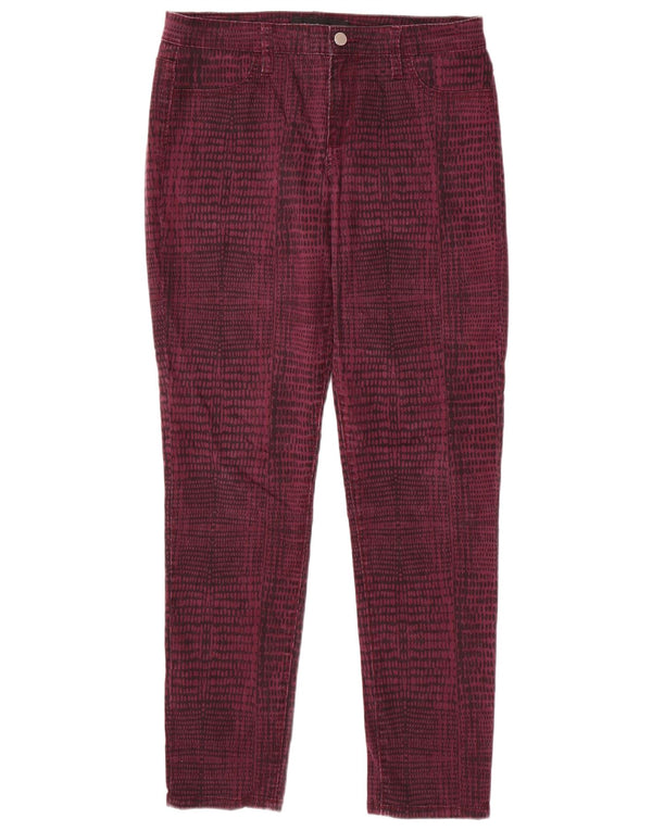 Pantaloni casual pentru femei CALVIN KLEIN US 12 Large W32 L31 Burgundy