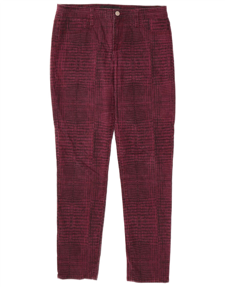 Pantaloni casual pentru femei CALVIN KLEIN US 12 Large W32 L31 Burgundy
