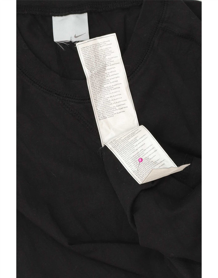 Tricou pentru bărbați Nike Top Mediu Negru Bumbac