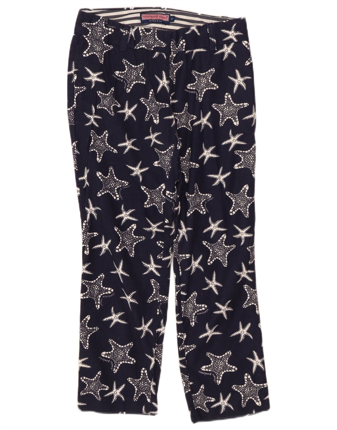 VINEYARD VINES Pantaloni tăiați pentru femei US 4 Small W28 L25 Bleumarin