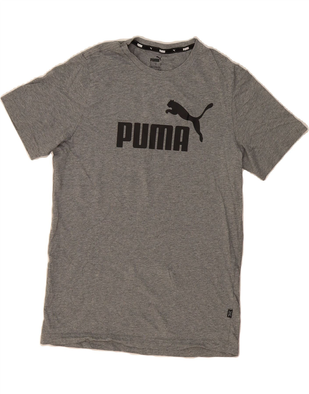 PUMA Mens Graphic T-Shirt Top Small Grey Cotton Vintage Puma and Second-Hand Puma from Messina Hembry 