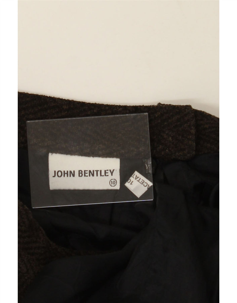 JOHN BENTLEY Womens Maxi Skirt UK 10 Small W28  Brown Herringbone Vintage John Bentley and Second-Hand John Bentley from Messina Hembry 