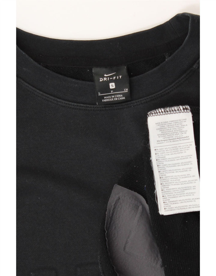 Pulover NIKE pentru femei oversized Crop Graphic Pulover UK 10 Mic Negru