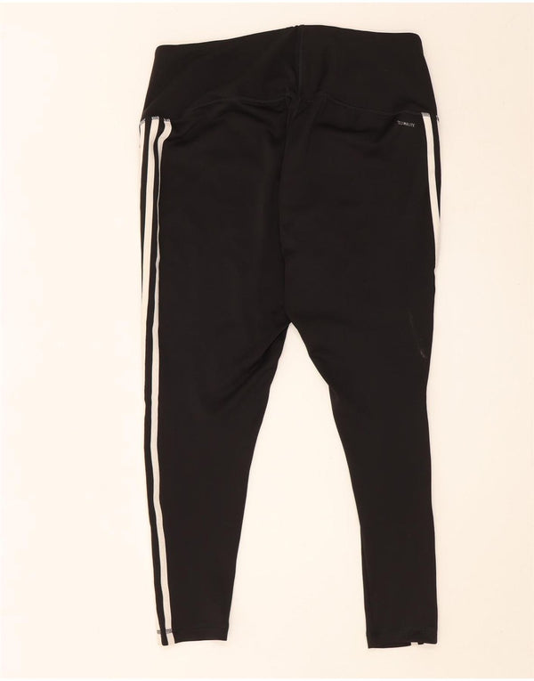 Adidas Climalite Crop Leggings pentru femei UK 20/22 XL Poliester negru