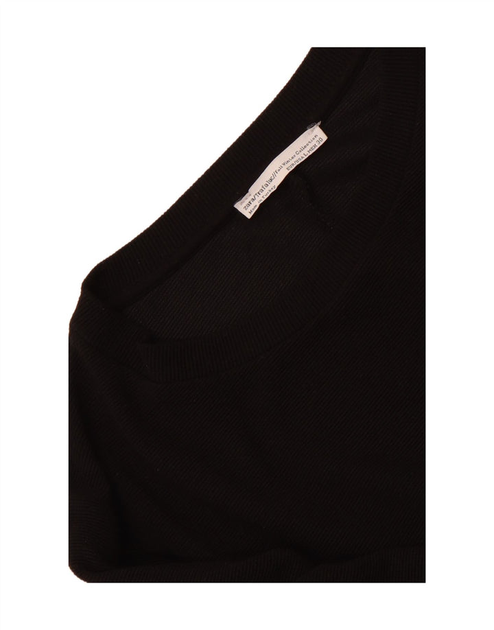 Rochie cu mâneci 3/4 pentru femei Zara UK 14, mare, neagră