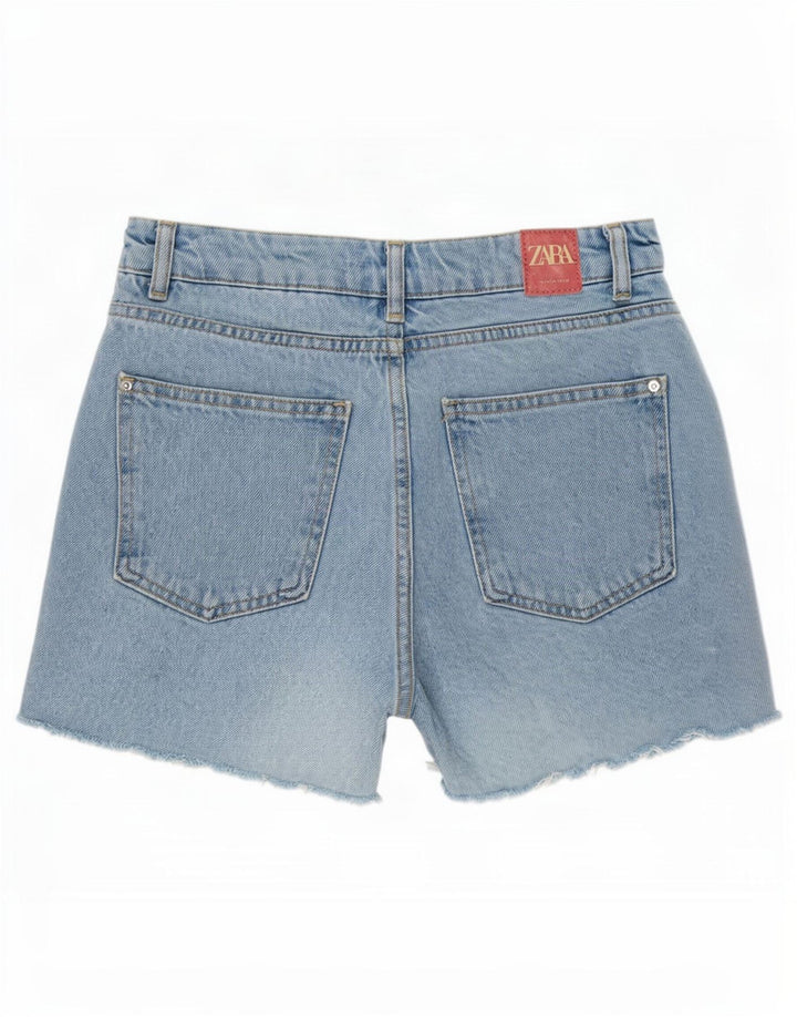 Pantaloni scurți din denim pentru femei Zara Mici W26 Albastru