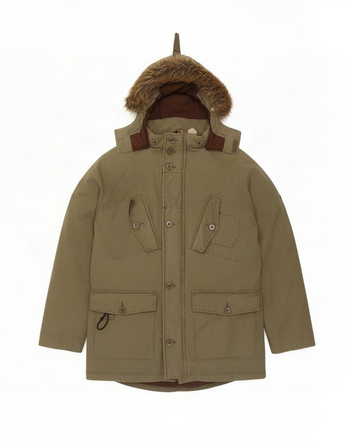 Jachetă parka cu glugă Timberland pentru bărbați UK 38 Medium Khaki