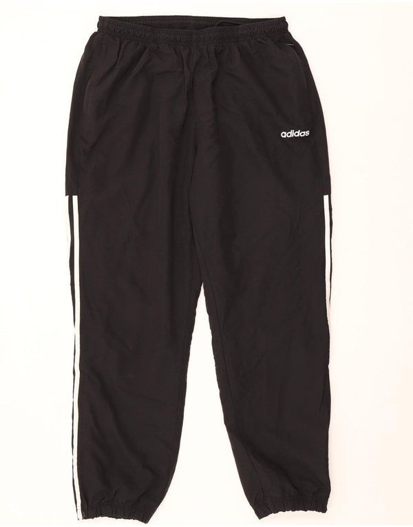 Pantaloni de trening Adidas pentru bărbați Joggeri poliester mediu negru