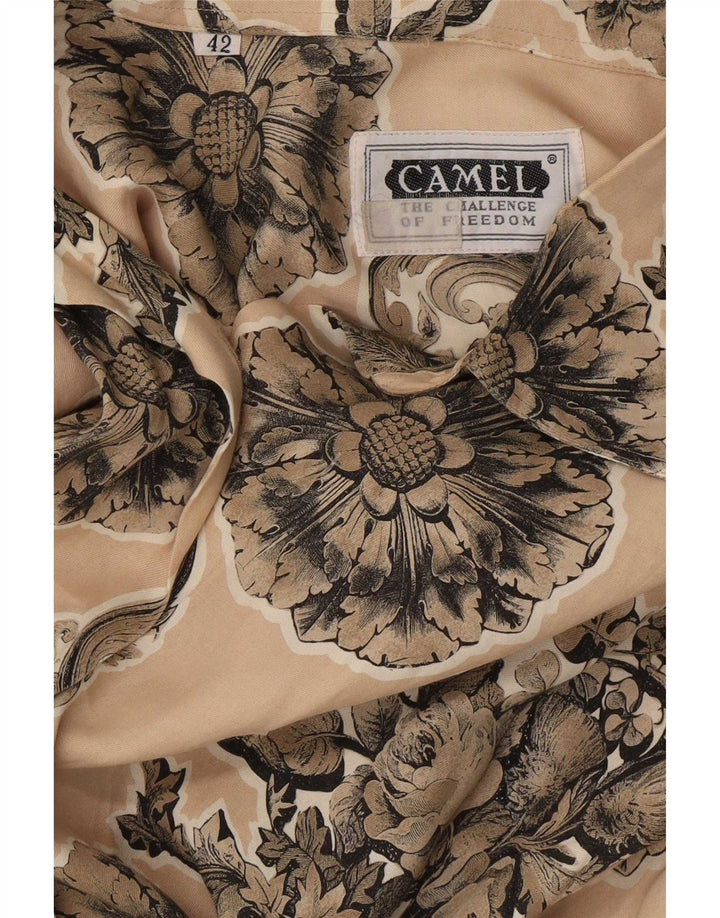 Camel Active Femei cu mânecă scurtă EU 42 Viscoză Florală Bej mare