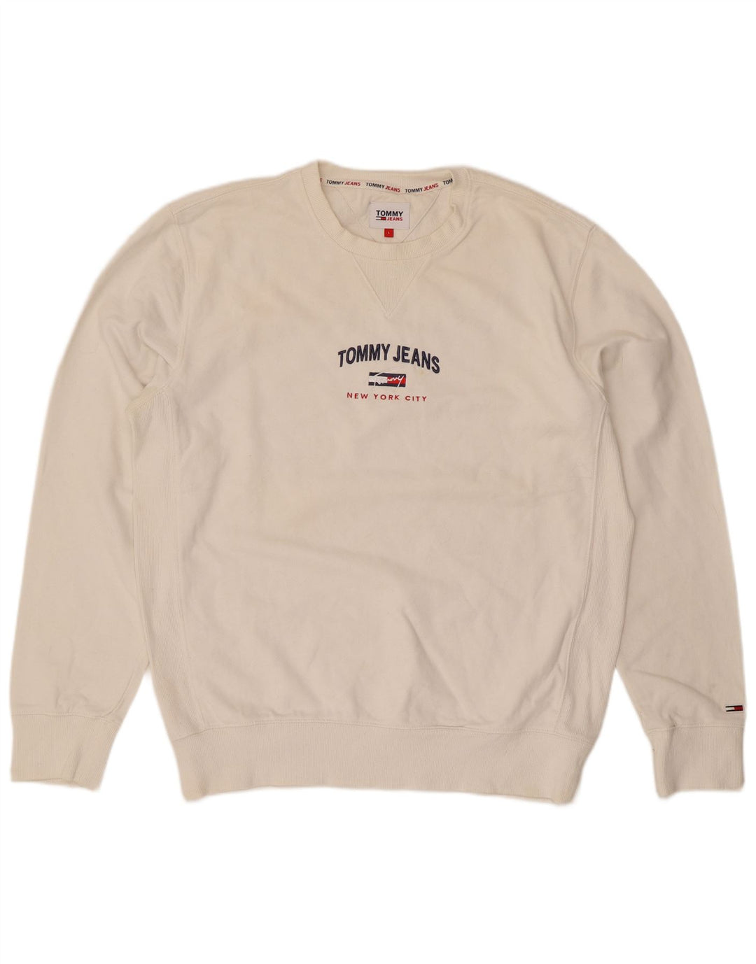 Hanorac pentru bărbați Tommy Hilfiger, cu croiala normală, mare, alb