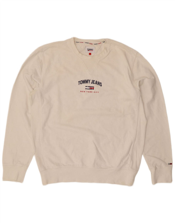 Hanorac pentru bărbați Tommy Hilfiger, cu croiala normală, mare, alb