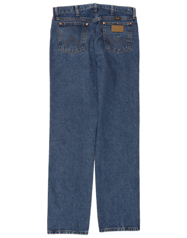 Blugi drepti pentru bărbați Wrangler W32 L34 Bumbac albastru