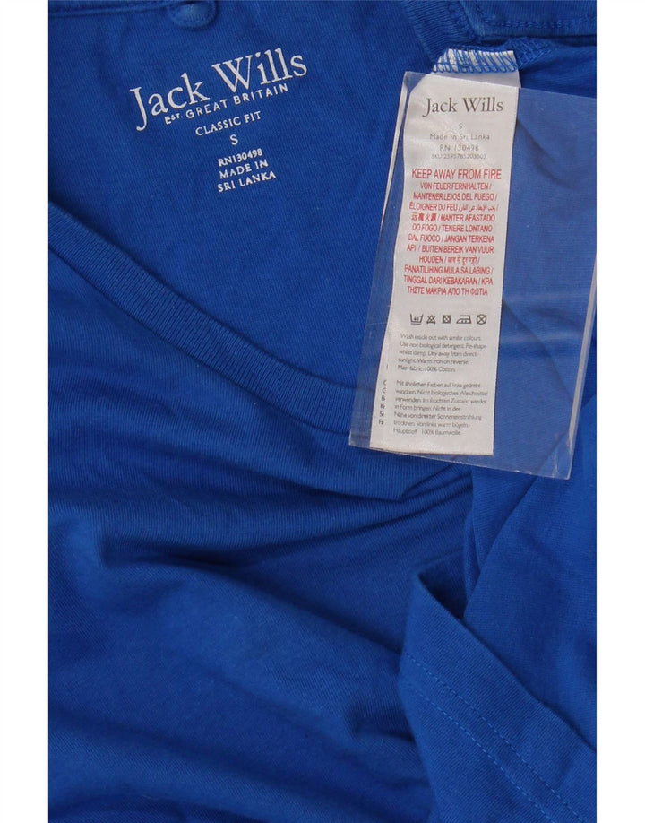 JACK WILLS Tricou Classic Fit pentru bărbați Top mic, albastru, bumbac