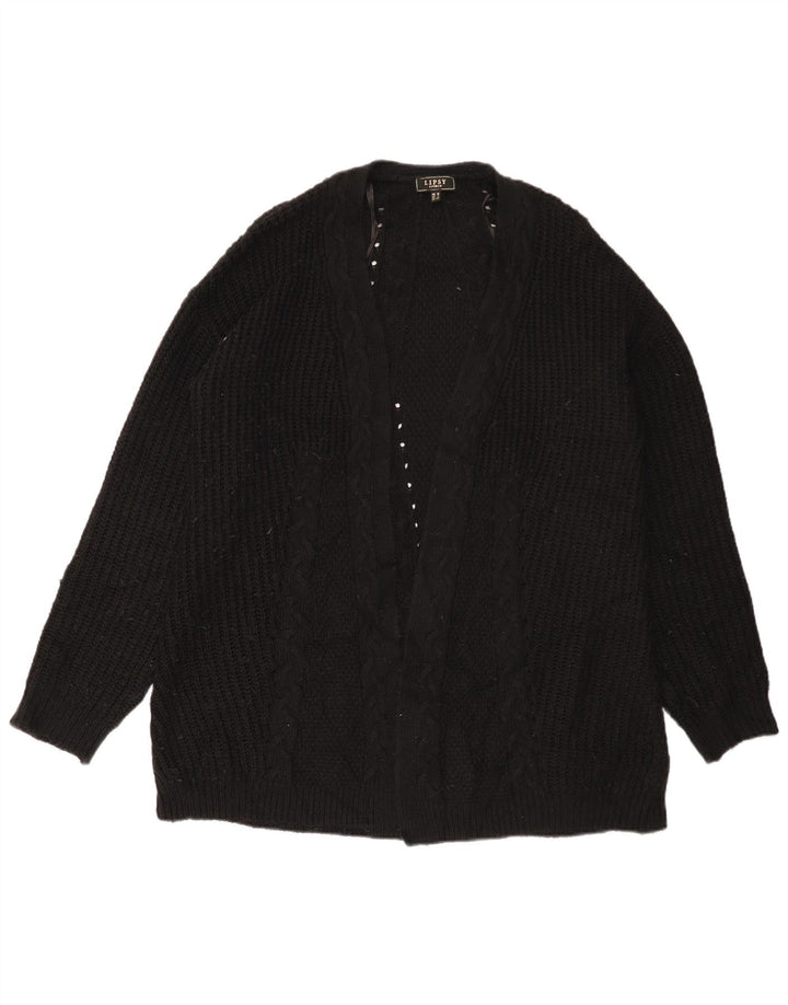 Pulover cardigan deschis pentru femei Lipsy UK 12 Medium Negru