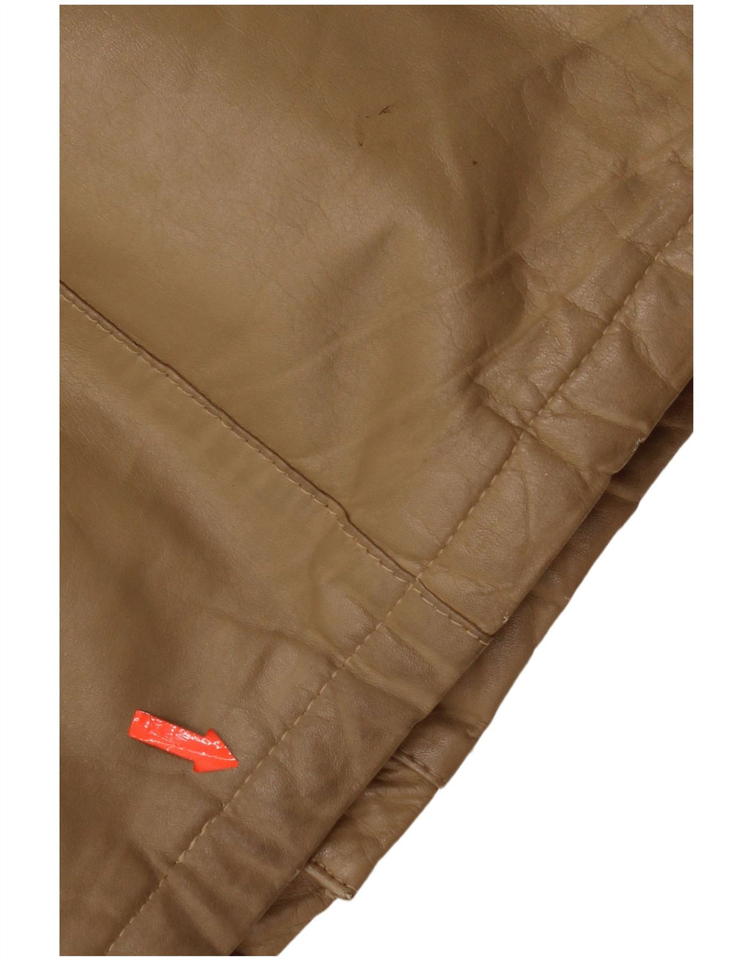 Geaca de piele vintage pentru barbati IT 48 Medium Beige Piele