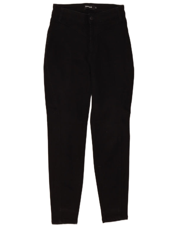 Blugi skinny cu talie înaltă pentru femei Desigual EU 38 Medium W26 L27 Negri