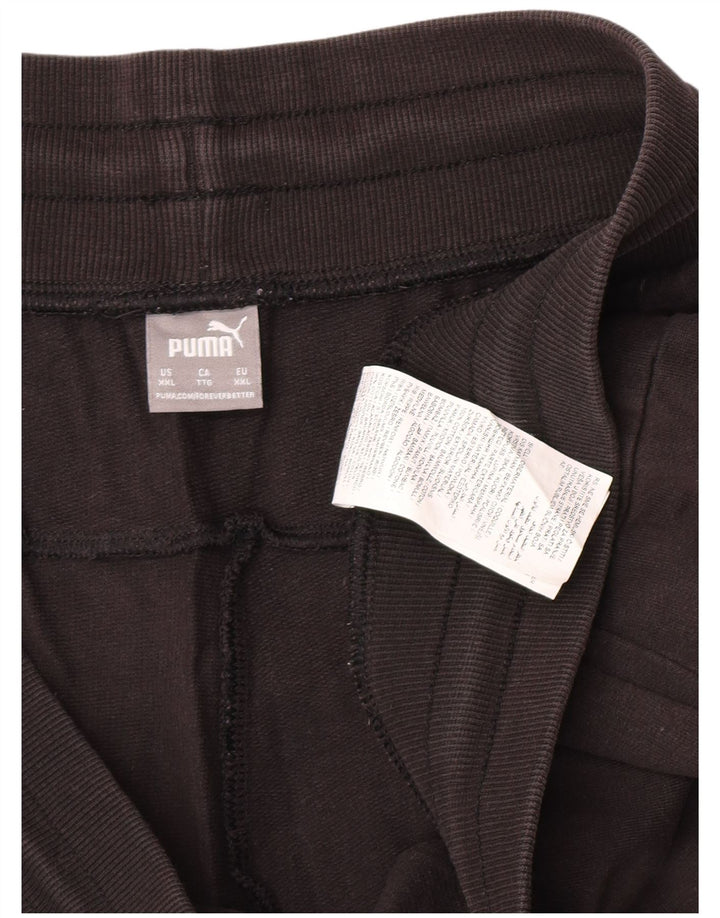 Pantaloni scurti sport grafic Puma pentru femei 2XL, bumbac negru
