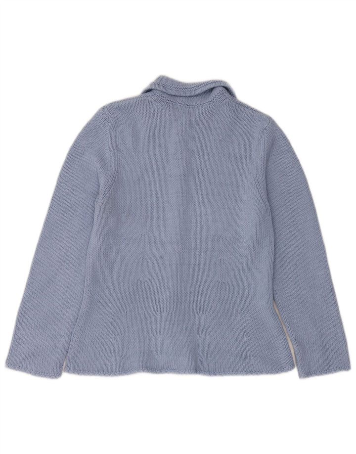 Pulover cardigan Boden pentru femei UK 14 Medium Blue Silk