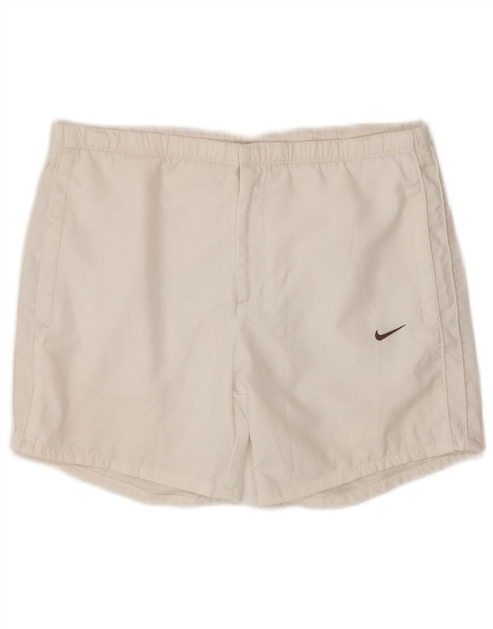 Pantaloni scurți de înot Nike pentru femei UK 10/12 Medium White
