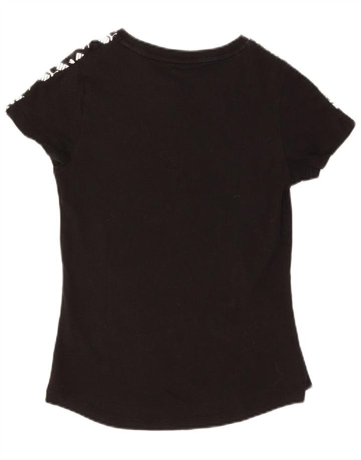 PUMA Womens Graphic T-Shirt Top UK 10 Small Black