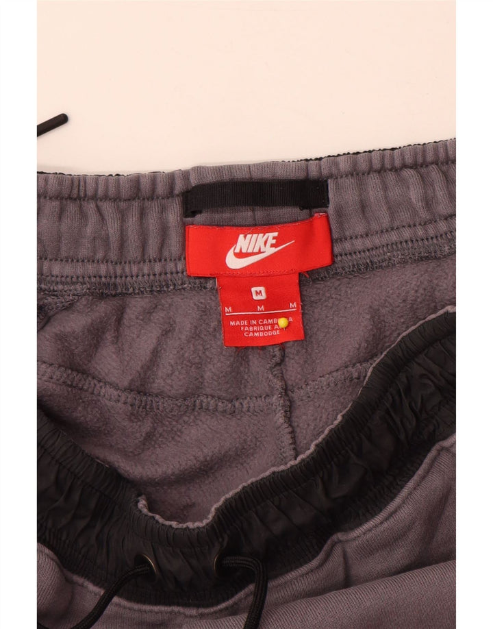 Pantaloni de trening pentru bărbați Nike Pantaloni de jogging, gri mediu, bumbac color bloc