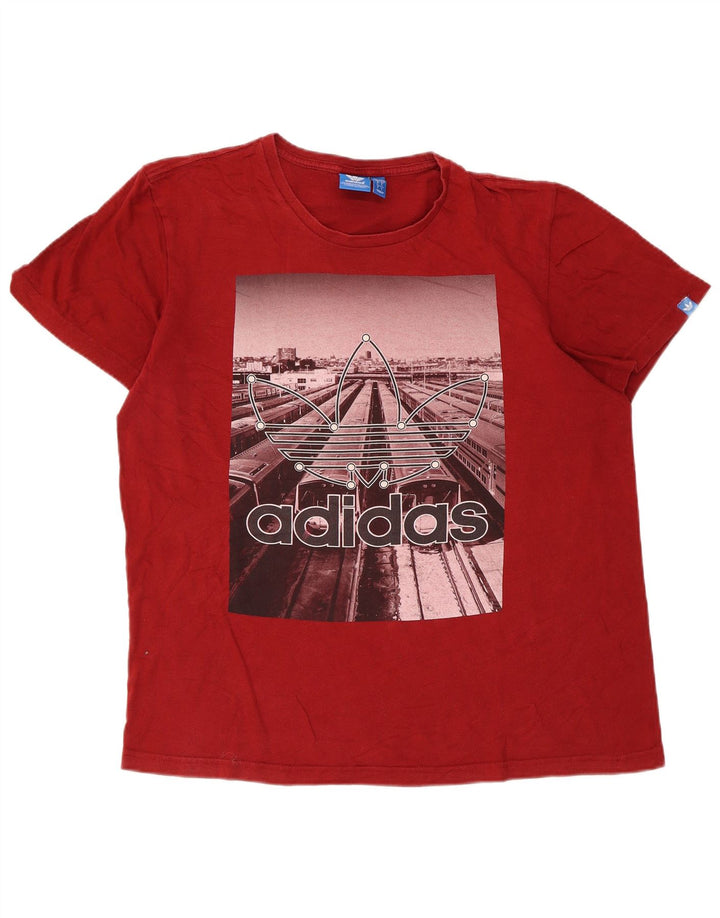 Tricou grafic pentru bărbați Adidas Top mare roșu