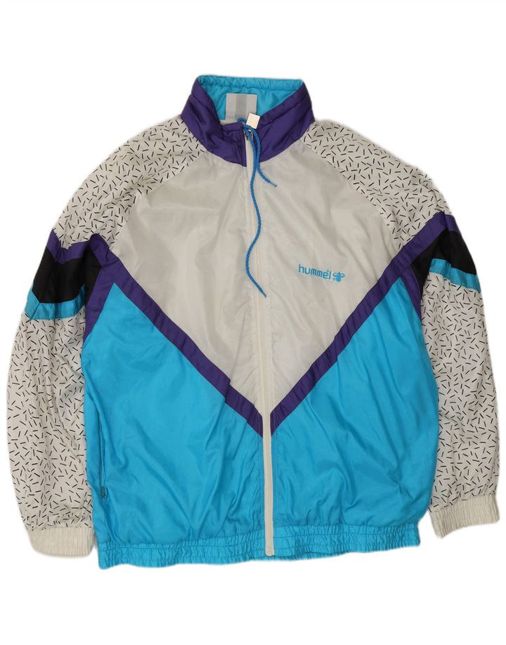 Jachetă de trening pentru bărbați HUMMEL, XL, albastru, nailon color bloc