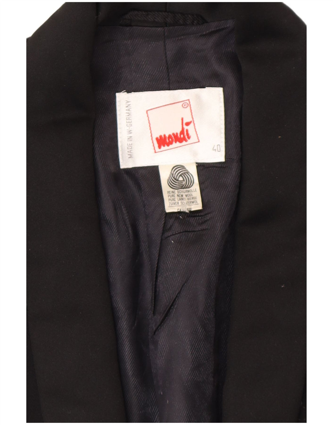 Jachetă pentru femei MONDI cu 1 nasture EU 40 Lână florală neagră medie