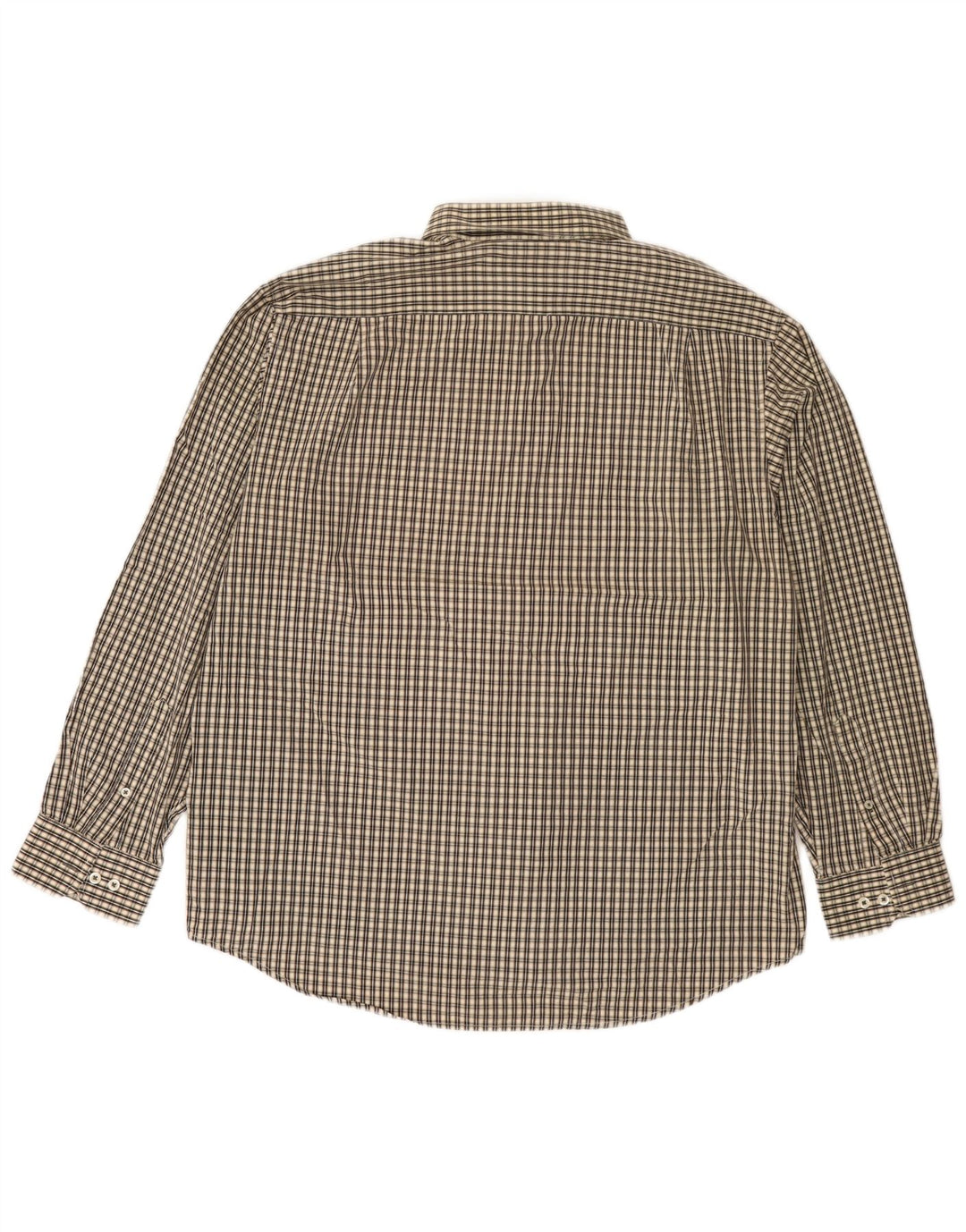 Cămașă Izod pentru bărbați Easy Care XL, bej, bumbac vichy