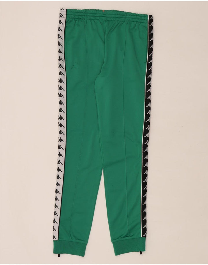Pantaloni de trening cu grafică pentru bărbați Kappa Pantaloni de jogging, verde mediu, color block