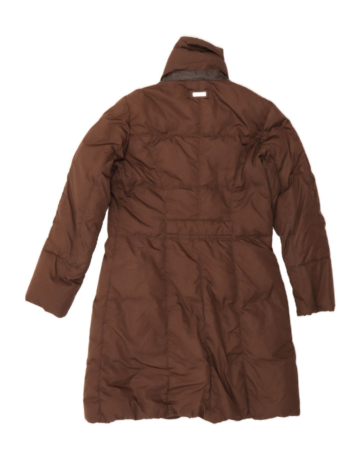 HENRY COTTONS Womens Padded Coat IT 44 Medium Brown Polyester Vintage Henry Cottons and Second-Hand Henry Cottons from Messina Hembry 