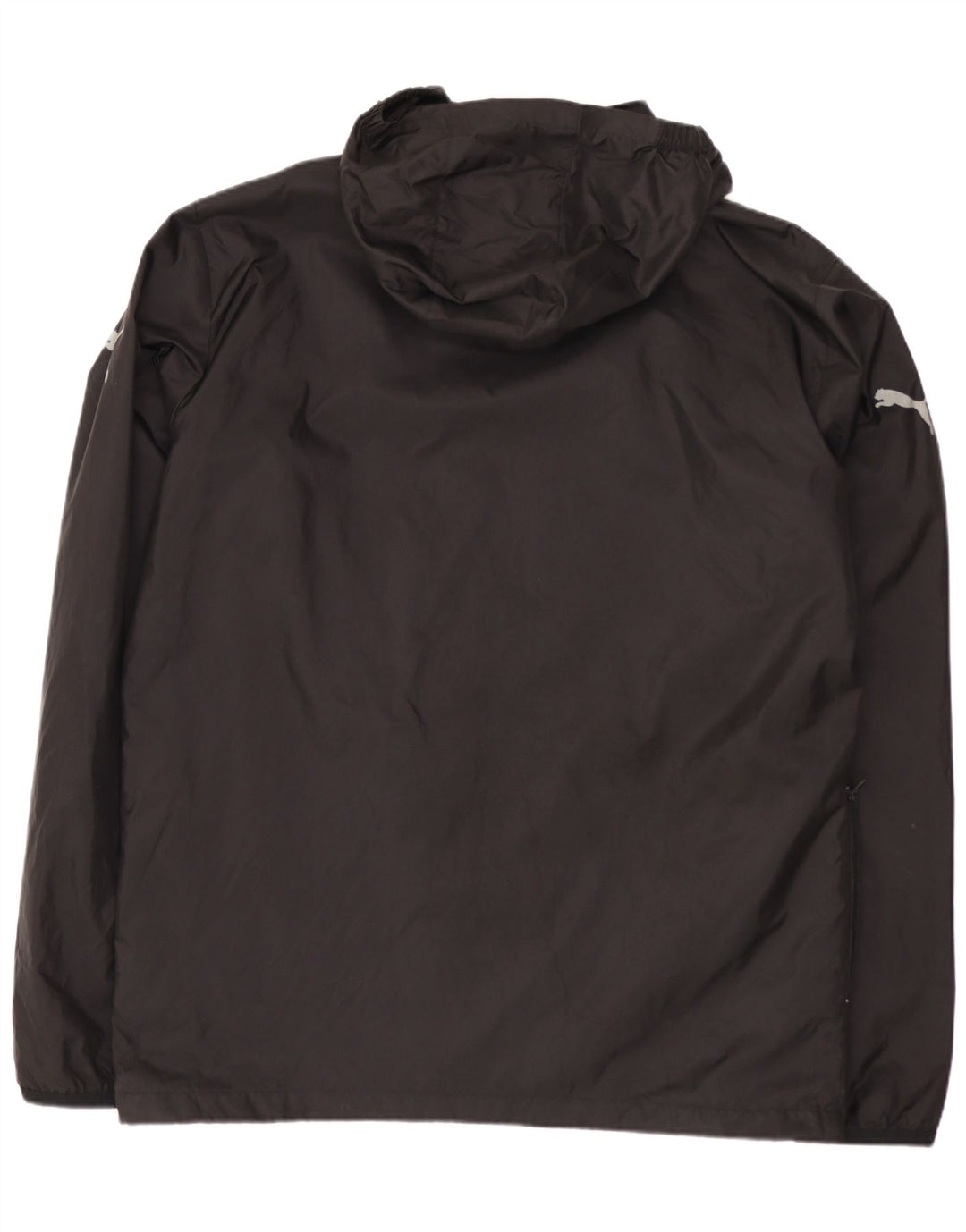 Jachetă de ploaie cu glugă Puma pentru bărbați UK 40, mare, negru, nailon