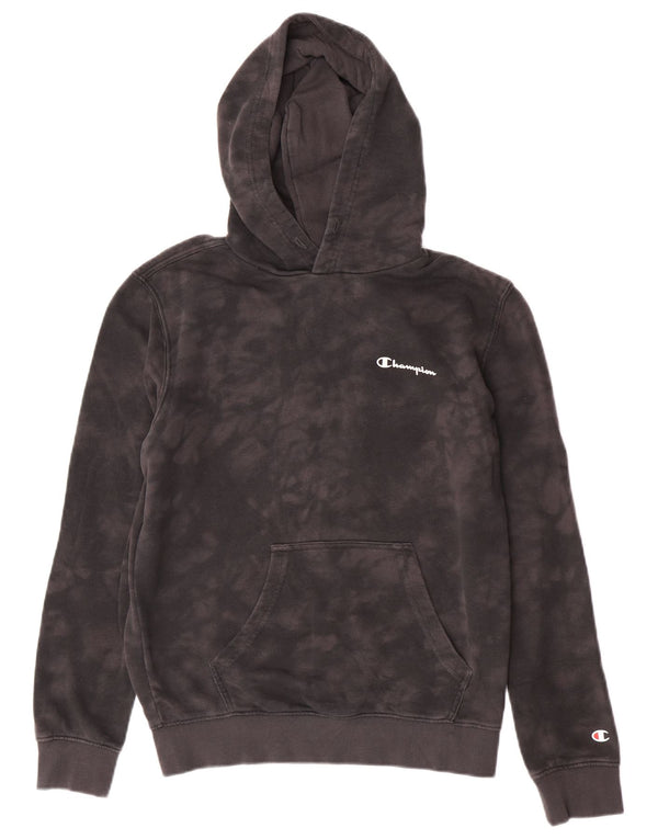 Pulover cu glugă Champion pentru femei UK 14 Medium Gri Tie Dye Bumbac