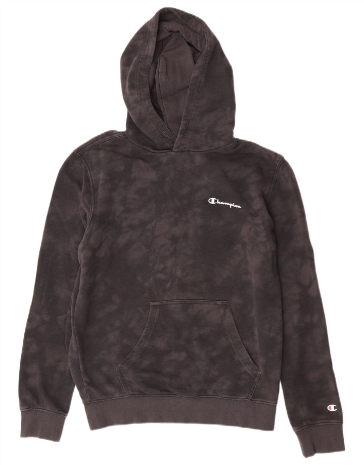 Pulover cu glugă Champion pentru femei UK 14 Medium Gri Tie Dye Bumbac