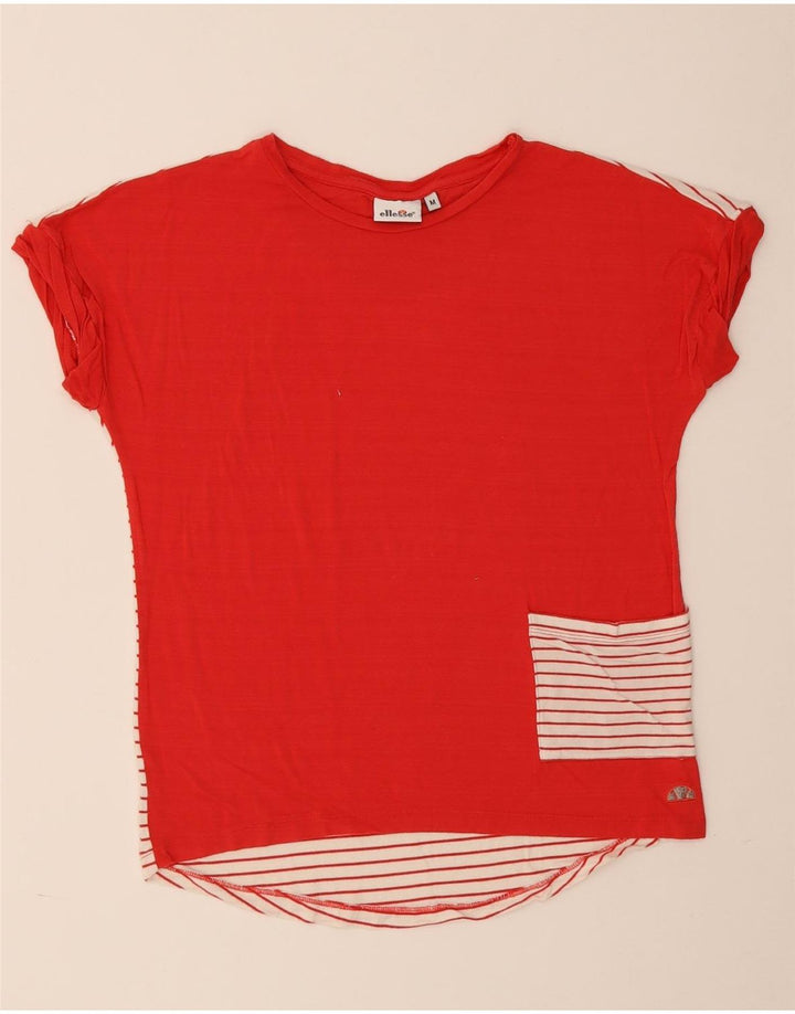Tricou pentru femei Ellesse Top UK 14 Medium Red Striped Viscose