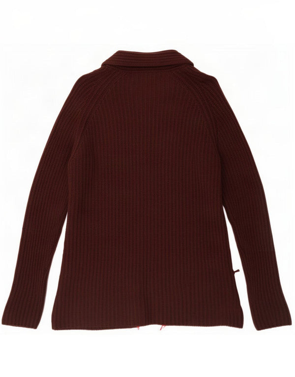 Pulover cardigan deschis pentru femei Zara UK 16, mare, maro, bumbac