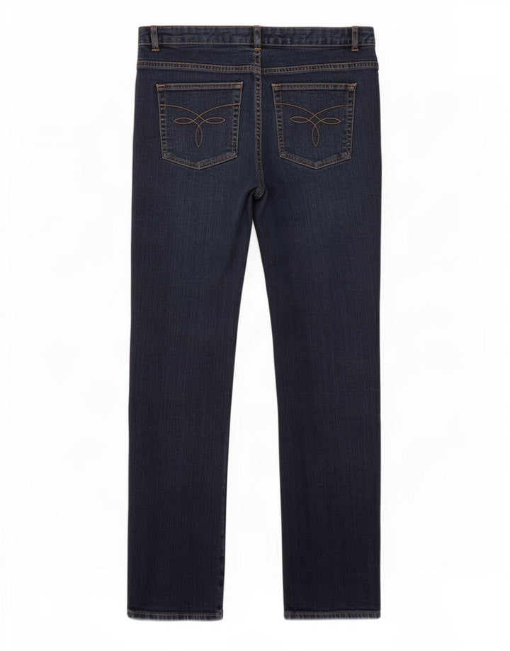 Jeans drepti pentru femei Chaps US 12 Large W36 L32 Bumbac bleumarin