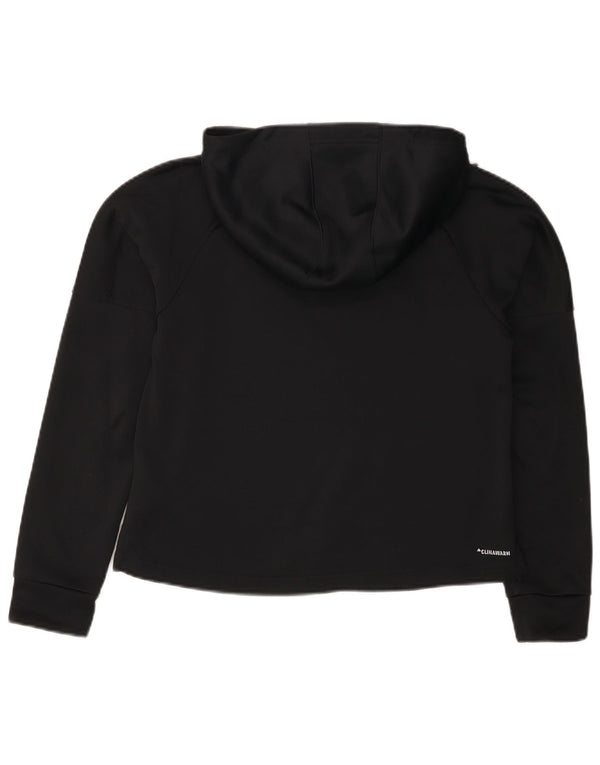Pulover ADIDAS Climawarm Graphic Hoodie pentru femei UK 8/10 Small Black