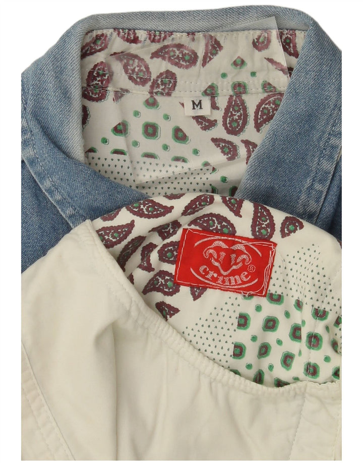 Cămașă pentru bărbați VINTAGE Bej mediu Colorblock