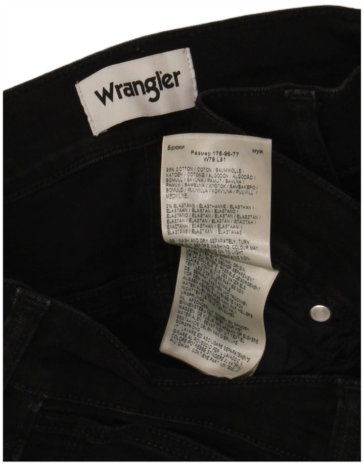 Blugi pentru bărbați Wrangler Larston Slim W31 L32 bumbac negru