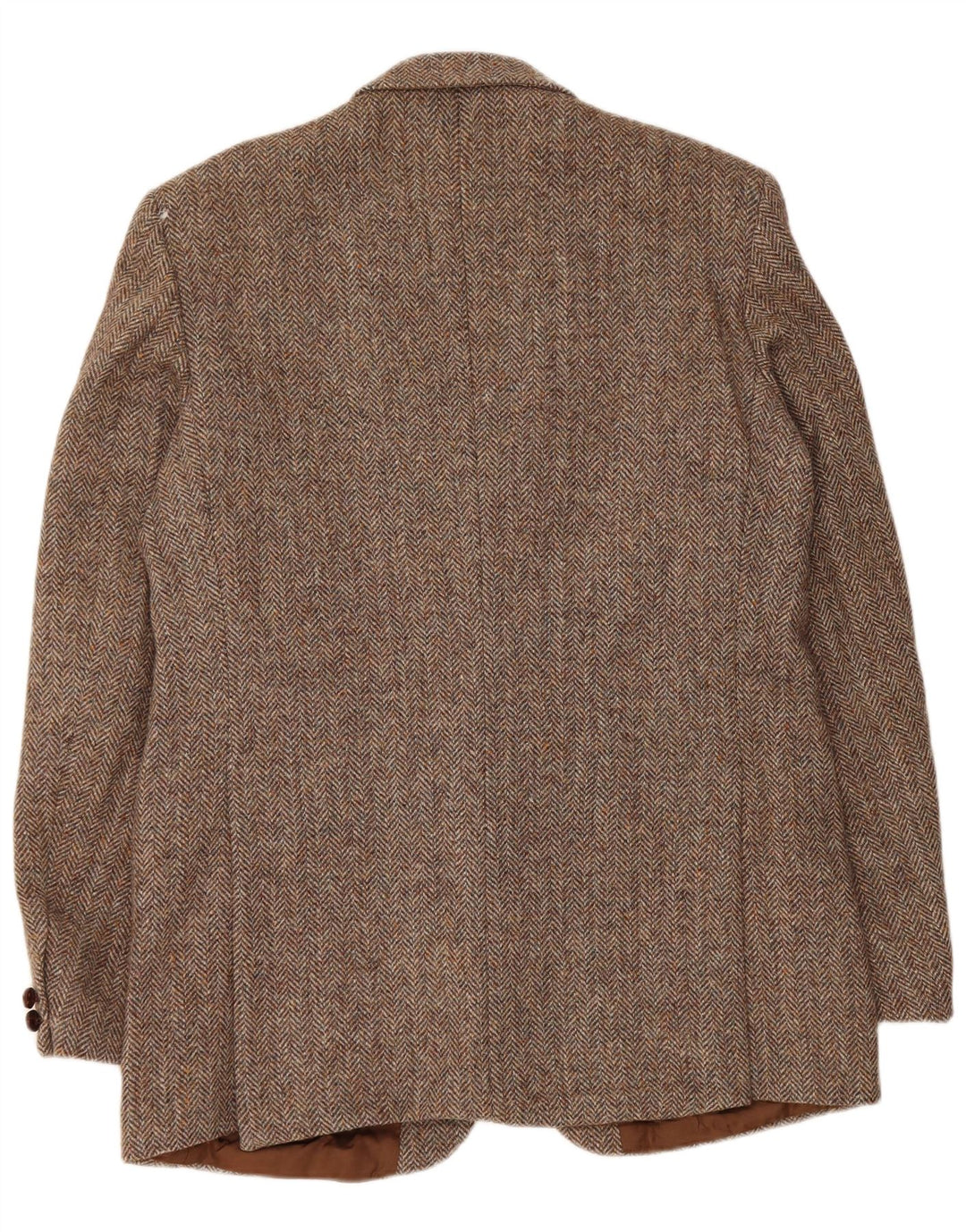 Jachetă pentru bărbați Harris Tweed, cu 2 nasturi, UK 42 XL, maro, lână în spina de pește
