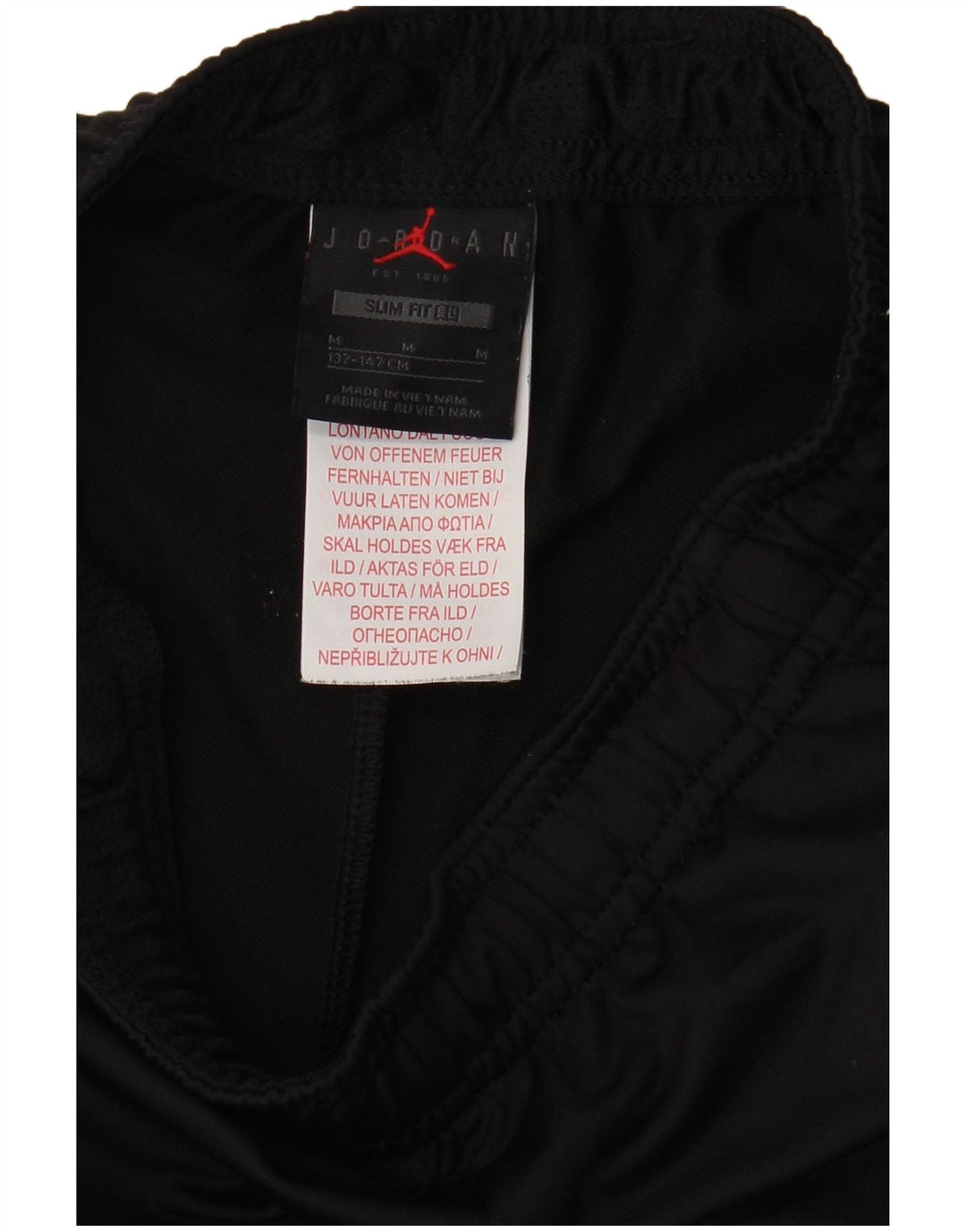 Pantaloni de trening JORDAN Slim Fit pentru baieti 10-11 ani negru mediu