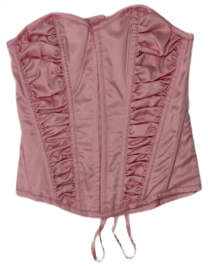 Top corset fără bretele pentru femei Ann Summers UK 12 Poliester roz mediu