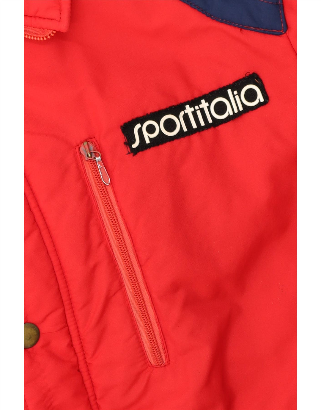 Jachetă căptușită pentru bărbați Sportitalia UK 38 Medium Red Colorblock