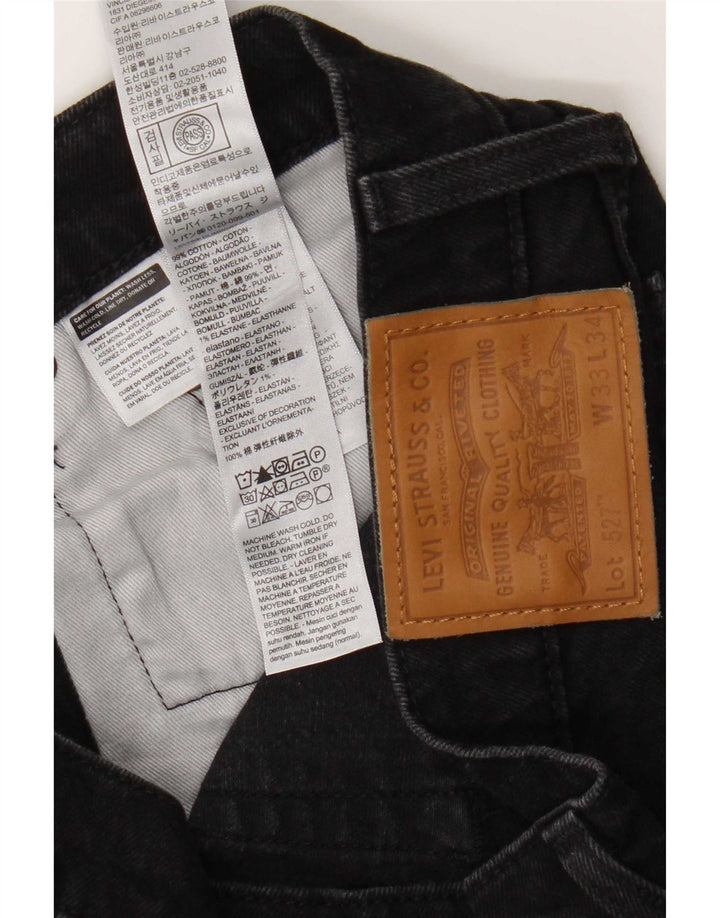 Blugi Levi's 527 Bootcut W33 L34 bumbac negru