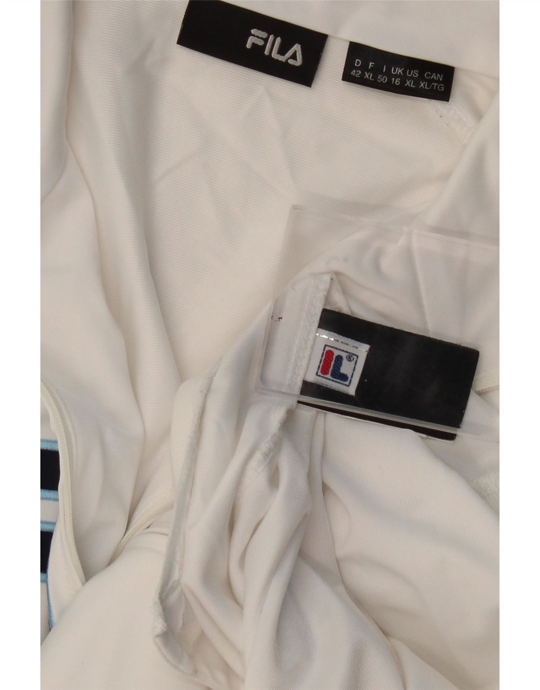 Jachetă de top pentru trening cu grafic pentru femei Fila UK 16 Large White