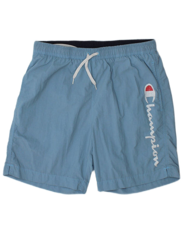Pantaloni scurți de înot grafic pentru băieți Champion 15-16 ani 2XL poliamidă albastră
